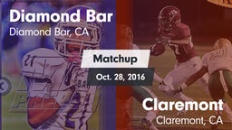 Matchup: Diamond Bar High vs. Claremont  2016
