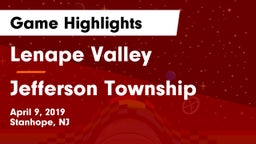 Lenape Valley  vs Jefferson Township  Game Highlights - April 9, 2019
