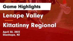 Lenape Valley  vs Kittatinny Regional  Game Highlights - April 30, 2022