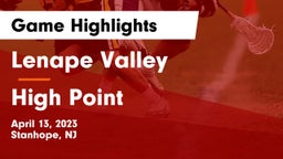 Lenape Valley  vs High Point  Game Highlights - April 13, 2023