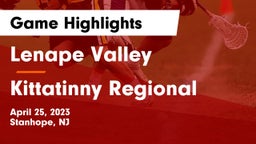 Lenape Valley  vs Kittatinny Regional  Game Highlights - April 25, 2023