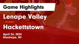 Lenape Valley  vs Hackettstown  Game Highlights - April 26, 2024
