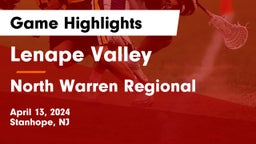Lenape Valley  vs North Warren Regional  Game Highlights - April 13, 2024
