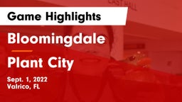 Bloomingdale  vs Plant City  Game Highlights - Sept. 1, 2022