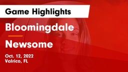 Bloomingdale  vs Newsome Game Highlights - Oct. 12, 2022