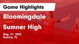 Bloomingdale  vs Sumner High Game Highlights - Aug. 31, 2023