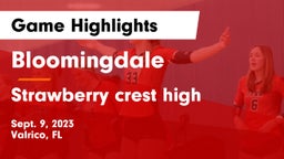 Bloomingdale  vs Strawberry crest high Game Highlights - Sept. 9, 2023