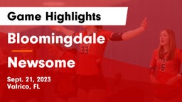Bloomingdale  vs Newsome  Game Highlights - Sept. 21, 2023