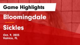 Bloomingdale  vs Sickles  Game Highlights - Oct. 9, 2023