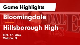 Bloomingdale  vs Hillsborough High Game Highlights - Oct. 17, 2023