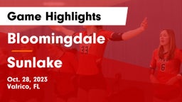 Bloomingdale  vs Sunlake  Game Highlights - Oct. 28, 2023