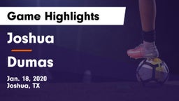 Joshua  vs Dumas  Game Highlights - Jan. 18, 2020