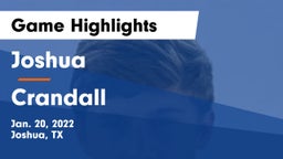 Joshua  vs Crandall  Game Highlights - Jan. 20, 2022