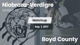 Matchup: Niobrara-Verdigre Hi vs. Boyd County 2017