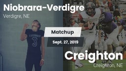 Matchup: Niobrara-Verdigre Hi vs. Creighton  2019