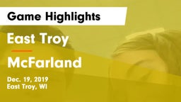 East Troy  vs McFarland  Game Highlights - Dec. 19, 2019
