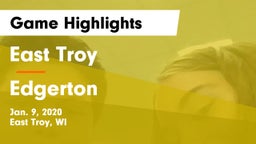 East Troy  vs Edgerton  Game Highlights - Jan. 9, 2020
