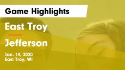 East Troy  vs Jefferson  Game Highlights - Jan. 14, 2020
