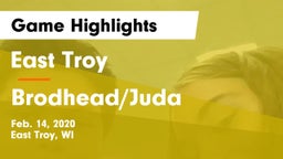 East Troy  vs Brodhead/Juda  Game Highlights - Feb. 14, 2020