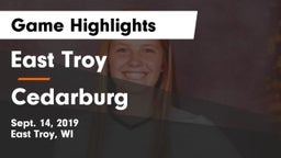 East Troy  vs Cedarburg Game Highlights - Sept. 14, 2019
