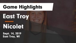 East Troy  vs Nicolet Game Highlights - Sept. 14, 2019