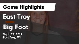 East Troy  vs Big Foot  Game Highlights - Sept. 24, 2019