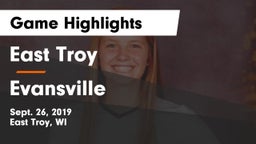 East Troy  vs Evansville  Game Highlights - Sept. 26, 2019