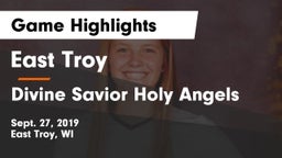 East Troy  vs Divine Savior Holy Angels Game Highlights - Sept. 27, 2019
