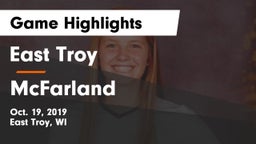 East Troy  vs McFarland  Game Highlights - Oct. 19, 2019