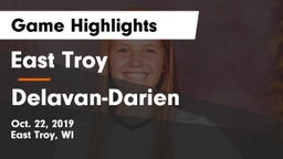 East Troy  vs Delavan-Darien  Game Highlights - Oct. 22, 2019