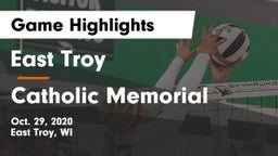 East Troy  vs Catholic Memorial Game Highlights - Oct. 29, 2020