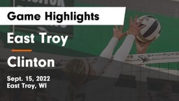 East Troy  vs Clinton  Game Highlights - Sept. 15, 2022