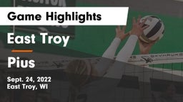 East Troy  vs Pius Game Highlights - Sept. 24, 2022