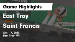 East Troy  vs Saint Francis Game Highlights - Oct. 17, 2023