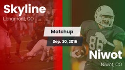 Matchup: Skyline  vs. Niwot  2016