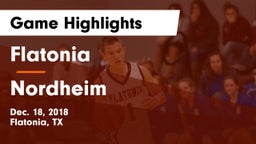 Flatonia  vs Nordheim  Game Highlights - Dec. 18, 2018