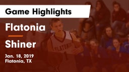 Flatonia  vs Shiner  Game Highlights - Jan. 18, 2019