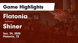 Flatonia  vs Shiner  Game Highlights - Jan. 24, 2020