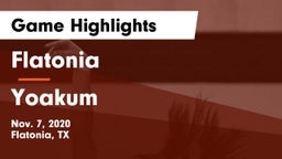 Flatonia  vs Yoakum  Game Highlights - Nov. 7, 2020