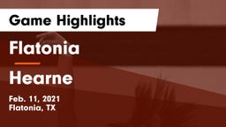 Flatonia  vs Hearne  Game Highlights - Feb. 11, 2021