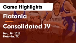 Flatonia  vs Consolidated JV Game Highlights - Dec. 28, 2023
