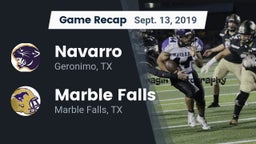Recap: Navarro  vs. Marble Falls  2019