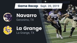 Recap: Navarro  vs. La Grange  2019