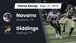 Recap: Navarro  vs. Giddings  2019