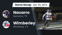 Recap: Navarro  vs. Wimberley  2019