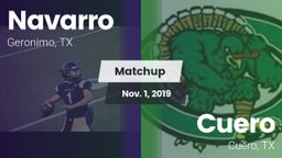 Matchup: Navarro  vs. Cuero  2019