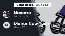 Recap: Navarro  vs. Manor New Tech 2020