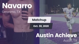 Matchup: Navarro  vs. Austin Achieve 2020