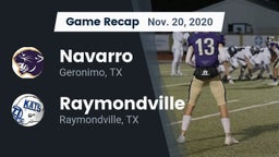 Recap: Navarro  vs. Raymondville  2020