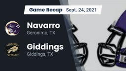 Recap: Navarro  vs. Giddings  2021